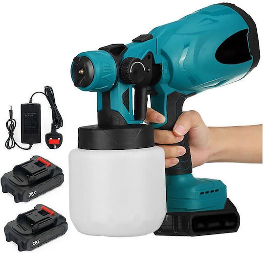 Ansin 01306 Pistol de Vopsit Electric 28V cu Recipient 0.8l