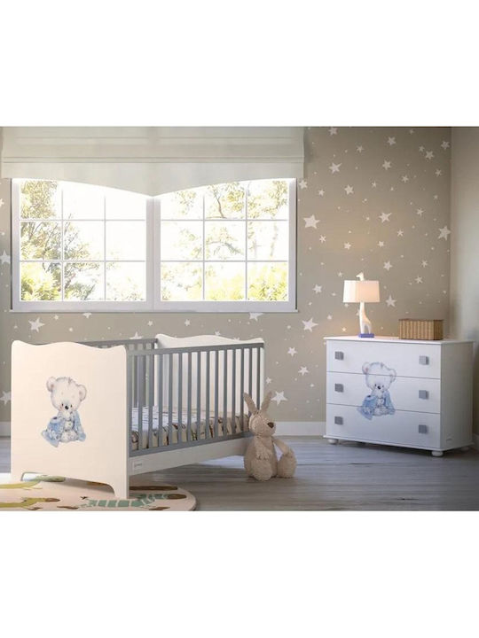 Asterias Bebe Βρεφική Κούνια Nefeli με Στρώμα x