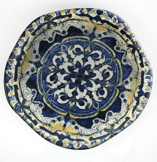Salatschüssel aus Porzellan Blau