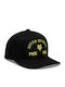 Fox Kids' Hat Jockey Fabric Black