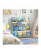 Wooden Floor Bookcase Gray 80x30x88cm
