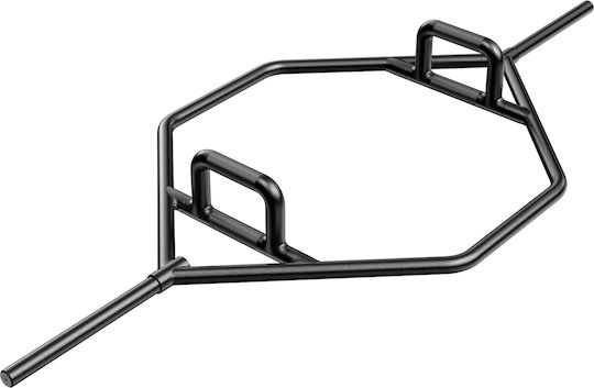 Costway Trap Bar Olympic Type Φ50 16kg Length 142cm with Lock Jaw Collars