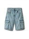 Kinder Shorts Bermudas Denim Blau