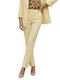 Damen Hochgebirge Stoff Hose in Slim Passform Gelb