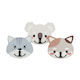 DD1200050 Wooden Grey Hangers with Sticker 3 Pieces