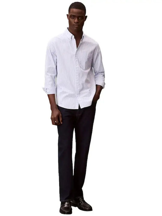 Calvin Klein Ανδρικό Παντελόνι Τζιν Slim Fit Straight Μπλε