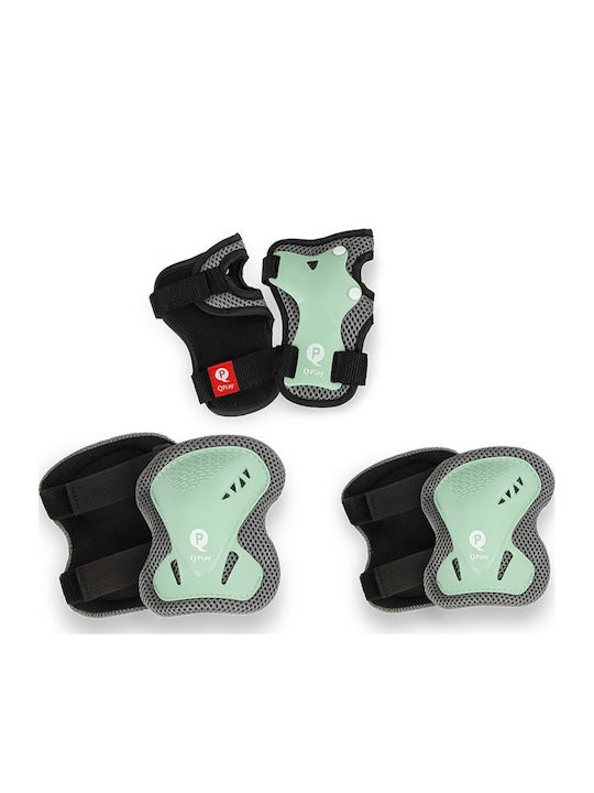 Q Play Kids Protective Gear Set for Rollers Green