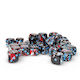 Chessex Set Zaruri Brush Dark Side Albastru D6