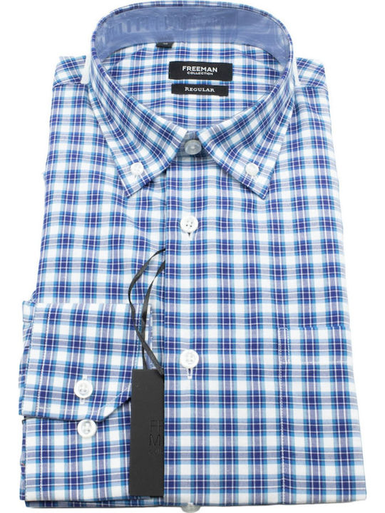 Long Sleeve Shirt Regular Fit Checked Multicolour