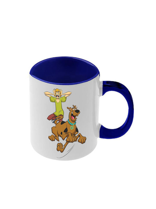 Κούπα Scooby Doo Σκούρα Μπλε Λαβή Εσωτερικό