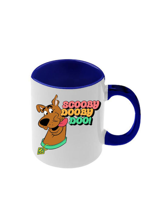 Κούπα Scooby Doo Σκούρα Μπλε Λαβή Εσωτερικό