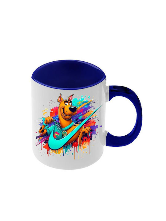 Κούπα Scooby Doo Σκούρα Μπλε Λαβή Εσωτερικό