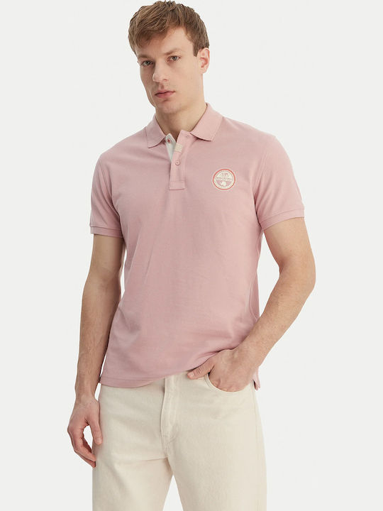 Napapijri Polo Short Sleeve Pink Blouse