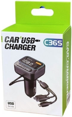 FM Transmitter Αυτοκινήτου με Bluetooth / USB