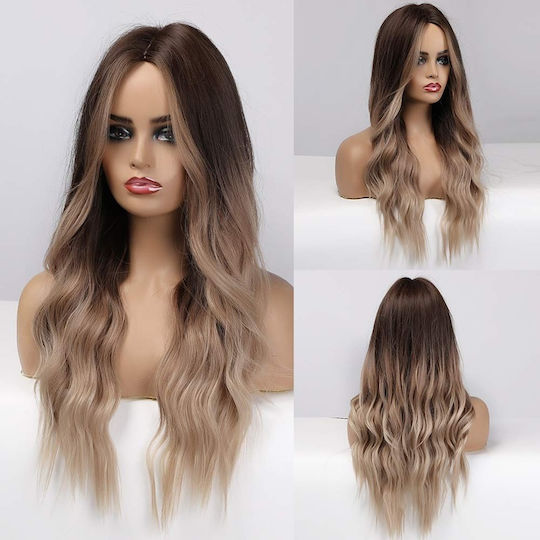 Animis Beauty Περούκα με Συνθετική Τρίχα σε Ξανθό Χρώμα 65cm