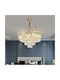 Alista Home Candelabru 8xE14 Ø39cm cu Cristale Auriu AT1CT-IM1P-HT2L-CC800/500GD