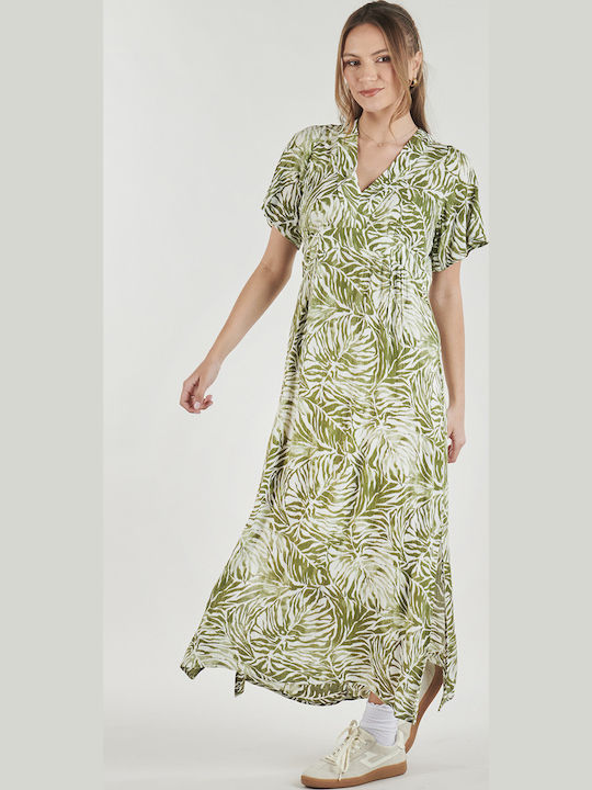 Ro W Sommer Maxi Kleid Khaki