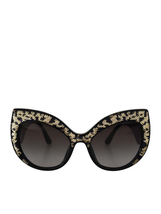 Dolce & Gabbana Black Sunglasses with Horn-Rimmed Frame Dolce & Gabbana Black Sunglasses with Horn-Rimmed Frame