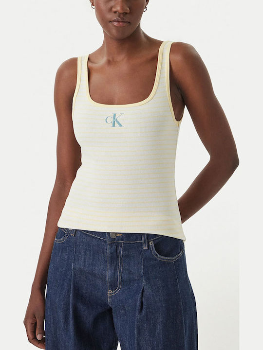 Calvin Klein Women's Sports Top French Vanilla ...