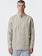 Long Sleeve Linen Shirt Beige