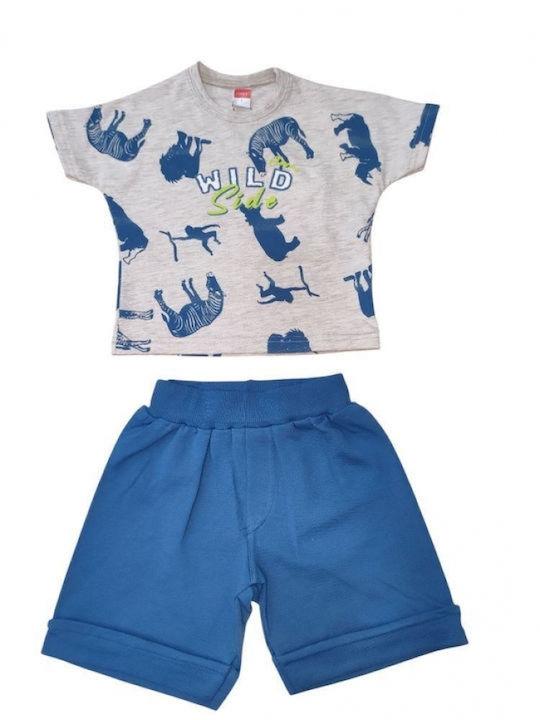 Joyce Kinderbekleidungssets mit Sommer Shorts 2 Stück Wild Beige/stellar