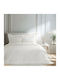Nima Heather Coverlet Set Double Microfiber Heather Ivory 240x260cm 3 Pieces