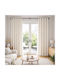 My Home Luxury Window Curtain with Grommets Beige 280x270cm