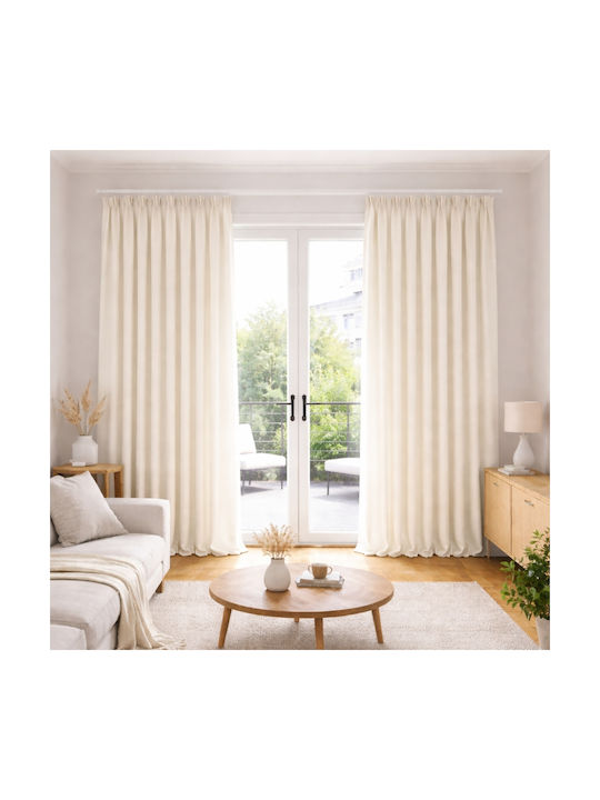 My Home Luxury Window Curtain With Beige Pencil Pleat 280x270cm