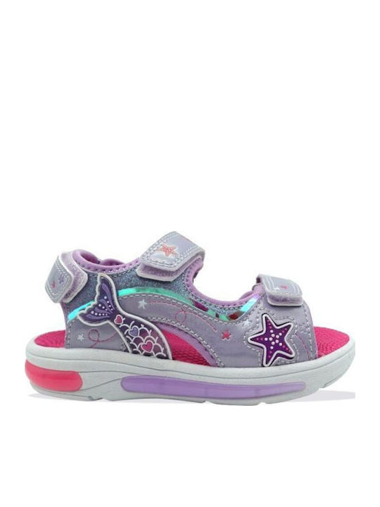 FILA Kids' Sandals with Hoop & Loop Closure and...