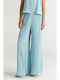 Women's High Rise Satin Pantaloons with Rubber Band in Regular Fit Ciel