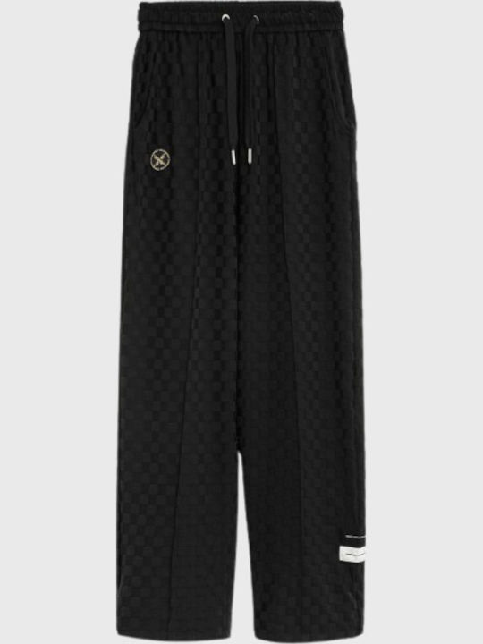 Mod Wave Movement Damen Stoffhose mit Gummiband...