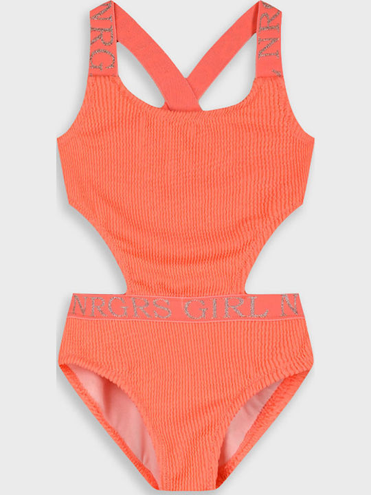Energiers Kids One-Piece Neon Coral Swimwear