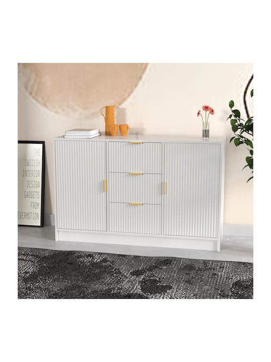 Bufet Allegro Din Lemn Negru 118x40x75cm