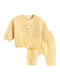 Kids Sweatpants Set Yellow 2 Pieces
