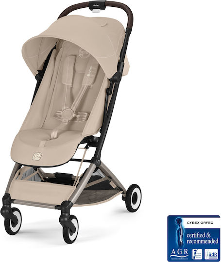 Cybex Orfeo Baby Stroller Suitable for Newborn Almond Beige / Taupe Frame 6.3kg