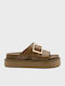 Women's Flat Sandals Brown