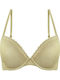 Beige Büstenhalter Liegestütz