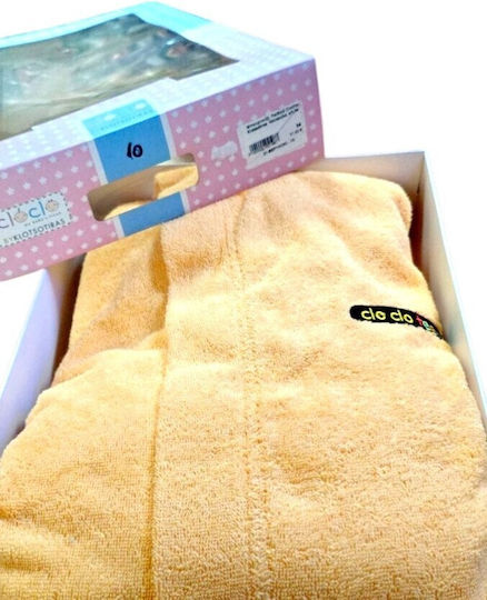 Klotsotiras Kids Bathrobe Cloclo Apricot Hooded