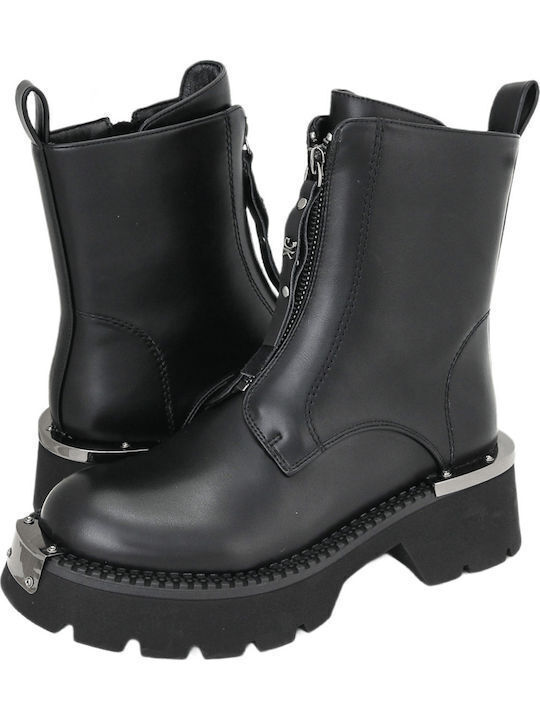 Stiefeletten Damen Schwarz