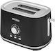 Kraft & Dele Toaster 2 Schlitze 1000W Schwarze