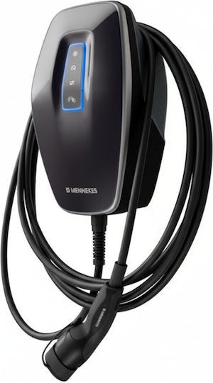 Mennekes AMTRON 4You 310 Wall Mounted Three-Phase Charging Station 11kW with Built-in Cable Type 2 (1313201205BK)