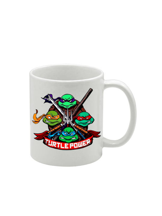 Weiße Tasse Teenage Mutant Ninja Turtles
