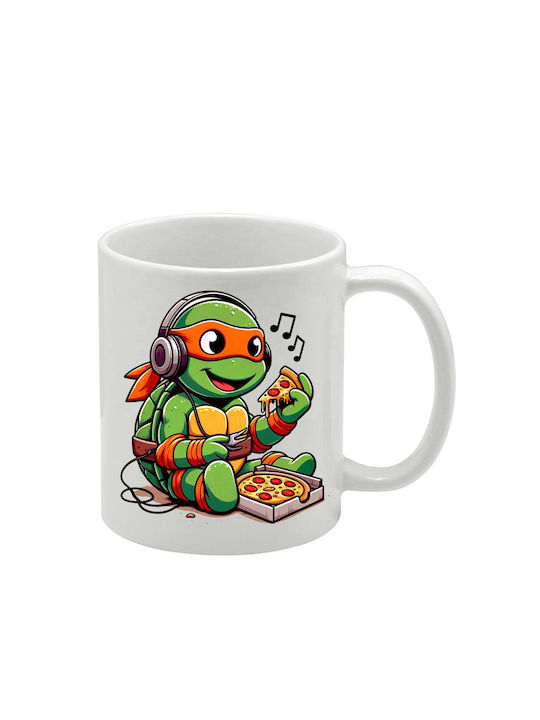 Weiße Tasse Teenage Mutant Ninja Turtles