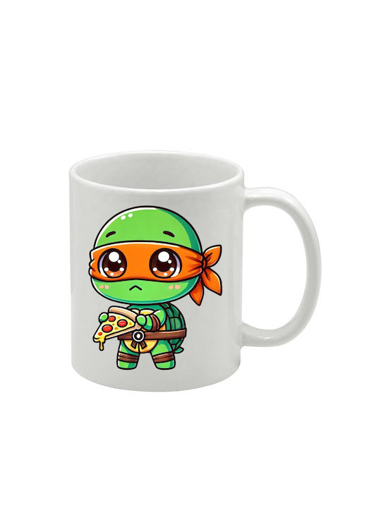 Weiße Tasse Teenage Mutant Ninja Turtles