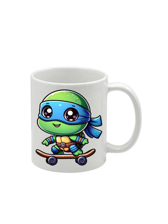 Weiße Tasse Teenage Mutant Ninja Turtles