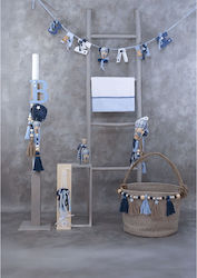 Loukia Baptism Basket Dreamy Bear Balloon T702