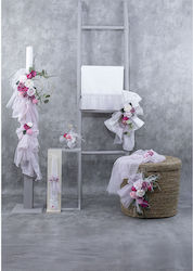 Loukia Baptism Boutonniere Box Suitcase Ethereal Floral Hoop B733