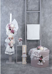 Loukia Καπελιέρα Επενδεδιμένη Βάπτισης "lace Romance" Τ732