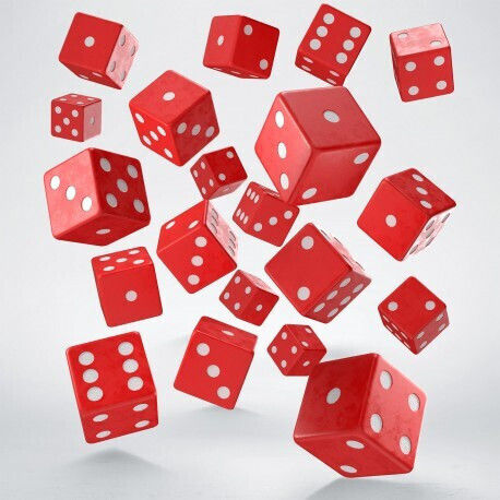 Q-workshop Full Pack D6s Red & White