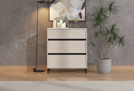 Kommode Holz Maron 80x40x90cm